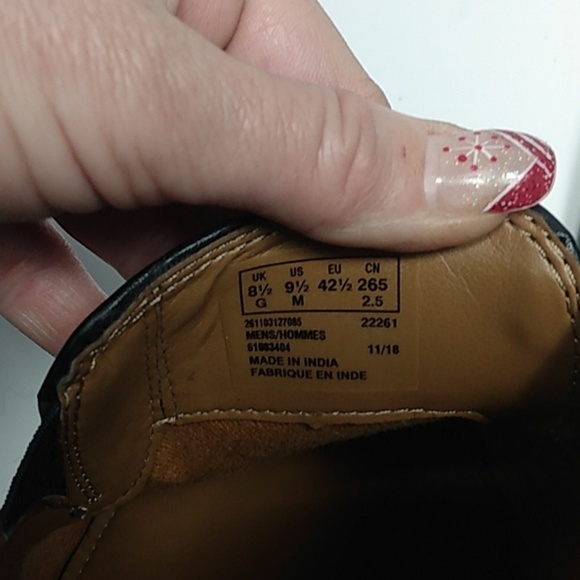 CLARKS Ultimate Comfort Collection Men's Black Slip -on Shoe size 9 1/2 M - Picture 10 of 11